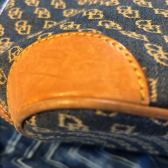 Dooney & Bourke Navy Blue Tote - Picture 7 of 16
